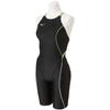MIZUNO Junior Stream Ace Race Open Back Half Suit Green 130 FINA Swimming Approved (Girls) (N2MG0424) Color Size (International Federation)