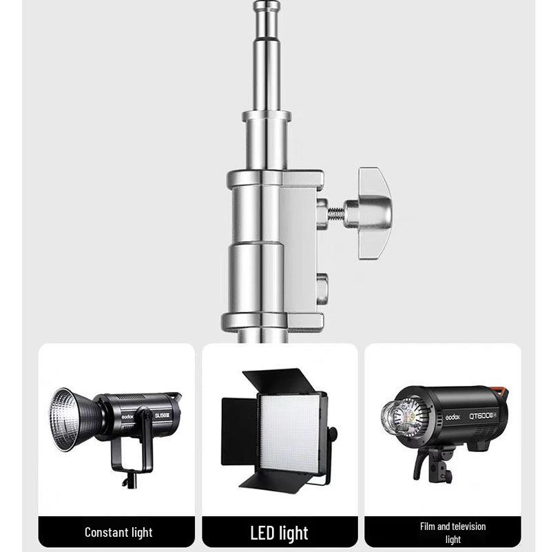 

Stainless Steel C-Shaped Cantilever Light Stand with Large Angled Arm C2