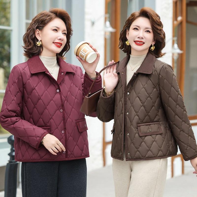 Autumn and winter padded jacket, light small padded jacket, padded jacket, women's autumn and winter clothing, large size padded jacket