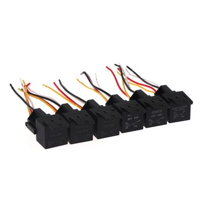 New 12V 24V 36V 48V 60V 72V 4Pin 5Pin 40A Automotive Relay With Interlocking Socket Heavy Duty For Truck Car Van Moto Boat Relay Relays 5