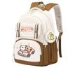 Fashion Backpack Cute Style Lines Doggie Cartoon Printing Trend Primary and Secondary School Students Reduce the Burden of Schoolbags