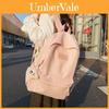 Large Capacity Chic Student Backpack With Angry Cloud Pendant Fashionable Trendy Nylon Bag For Daily Use