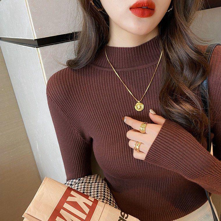 

Женская осенне-зимняя 2025 кофта с длинным рукавом и средней горловиной One Size