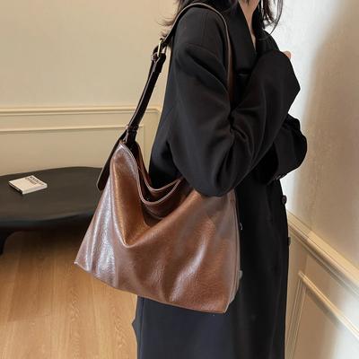 High Quality PU Super Cool Shoulder and Crossbody Bags New Autumn Style Large Capacity Simple Bags