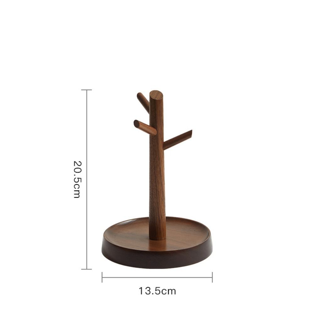 INS for Desktop, Hallway Key Holder Mug Rack Beech/Walnut Storage Rack Storage Tray Jewelry Display Stand Desk Organizer