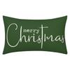 Christmas Decorative Pillowcase 2-Piece Set Merry Christmas Sofa Cushion Cover Believe Waist Pushcase