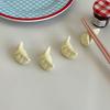 1pcs Ceramic Dumpling Chopstick Rest Cute Dumpling Shape Perfect for Hotel & Restaurant Tableware, Kitchen & Table Decorations, Chopstick Holder