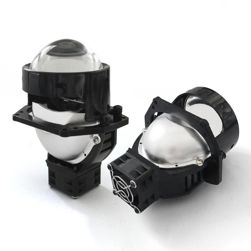Universal Car LED Bifocal Lens 3-inch High-definition Spotlight Ultra-bright Laser Light Far and Near Integrated Modified Car Lights