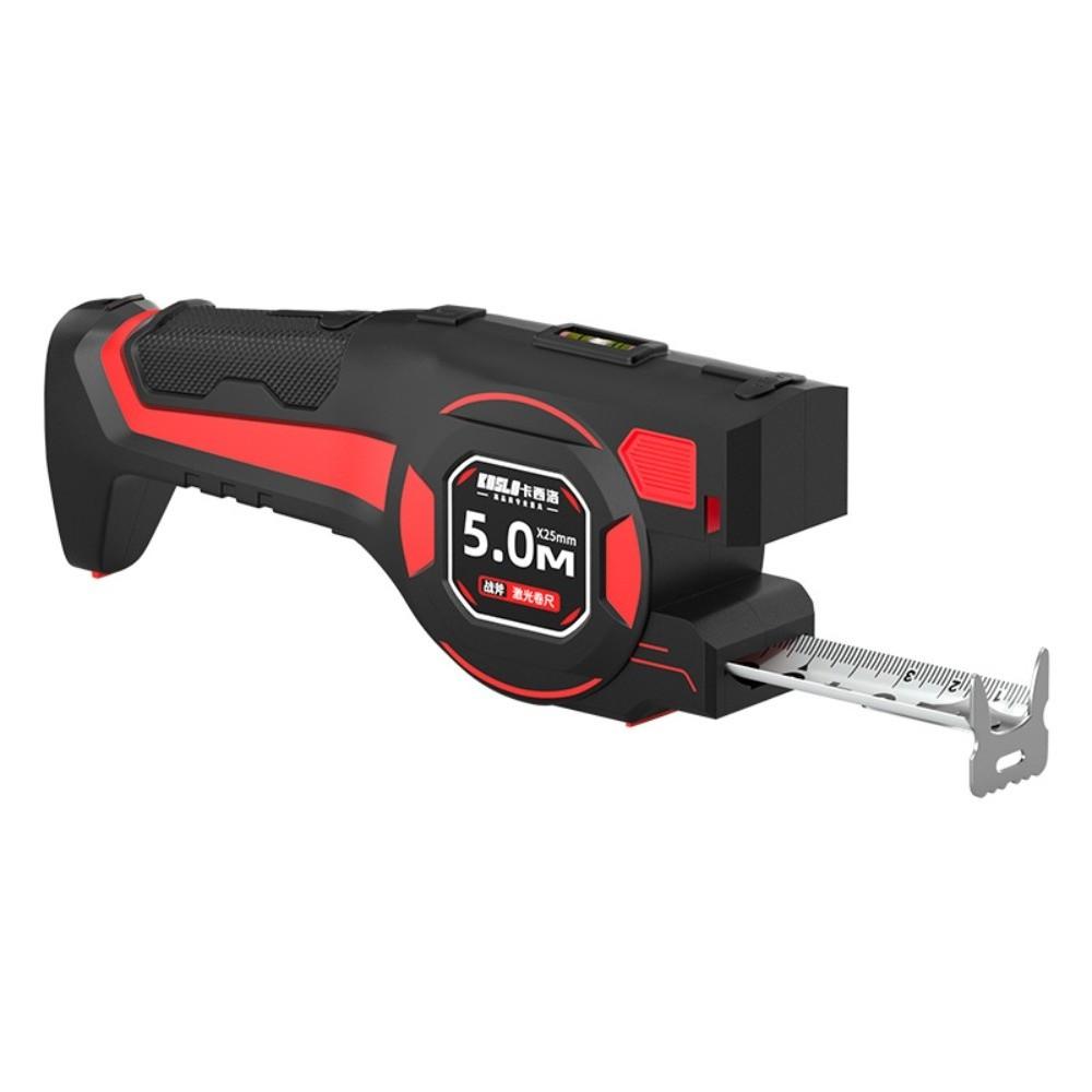 Retractable Digital Tape Measure 3-in-1 Laser Rangefinder Measuring Tool Laser Level  Construction