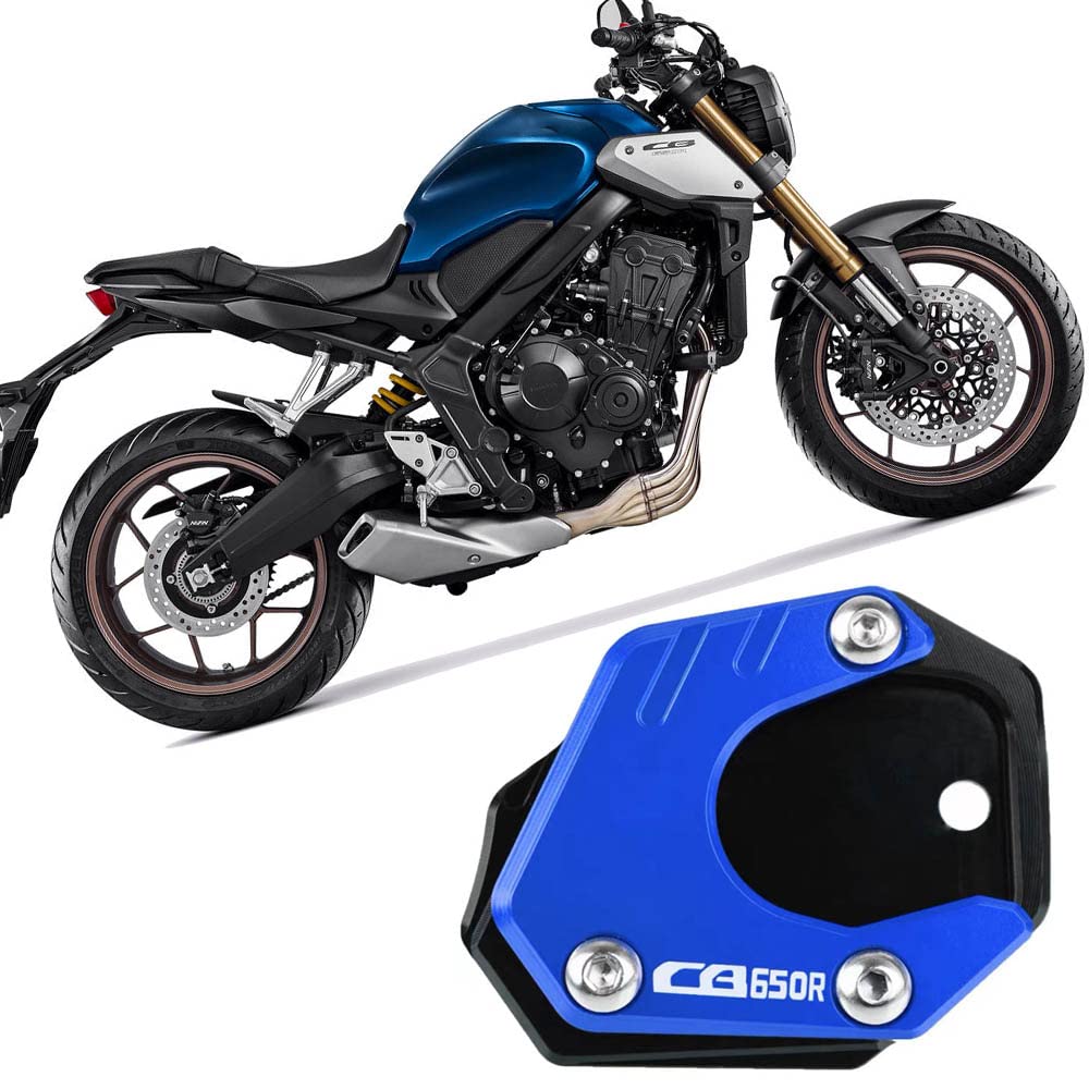 

Generic For CB650R 2019 2020 2021 Motorcycle Kickstand Motorcycle Side Bracket Motorcycle Side Bracket Pad синий