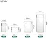 Transparent Glass Jar Candy Jars Cotton Swab Box Storage Tank Storage Jar Glass Box Organizer Decorative Jars Storage Boxes