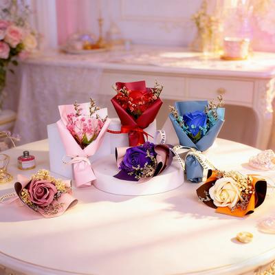Mini Aromatherapie Zeep Roos Kunstbloem Bruiloft Verjaardag Valentijns Arrangement Kerstboeket Geurige Dag Cadeaus