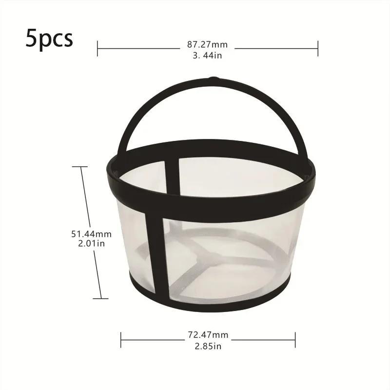 Stainless Steel/Nylon Mesh Coffee Filter Basket Reusable Coffee Filter Portable Tea Espresso Filter Screen Coffee Accessories