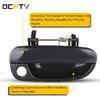 OCPTY Door Handle Exterior Front Passenger Right Side Replacement Fit 2000-2005 for Hyundai Accent Outside Door Handle Smooth Black