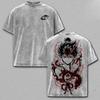 YuYu Hakusho Hiei Cool Printed Tee Men Women Washed Cotton T-shirts Manga Vintage T Shirt Harajuku Unisex Short Sleeve Tshirt