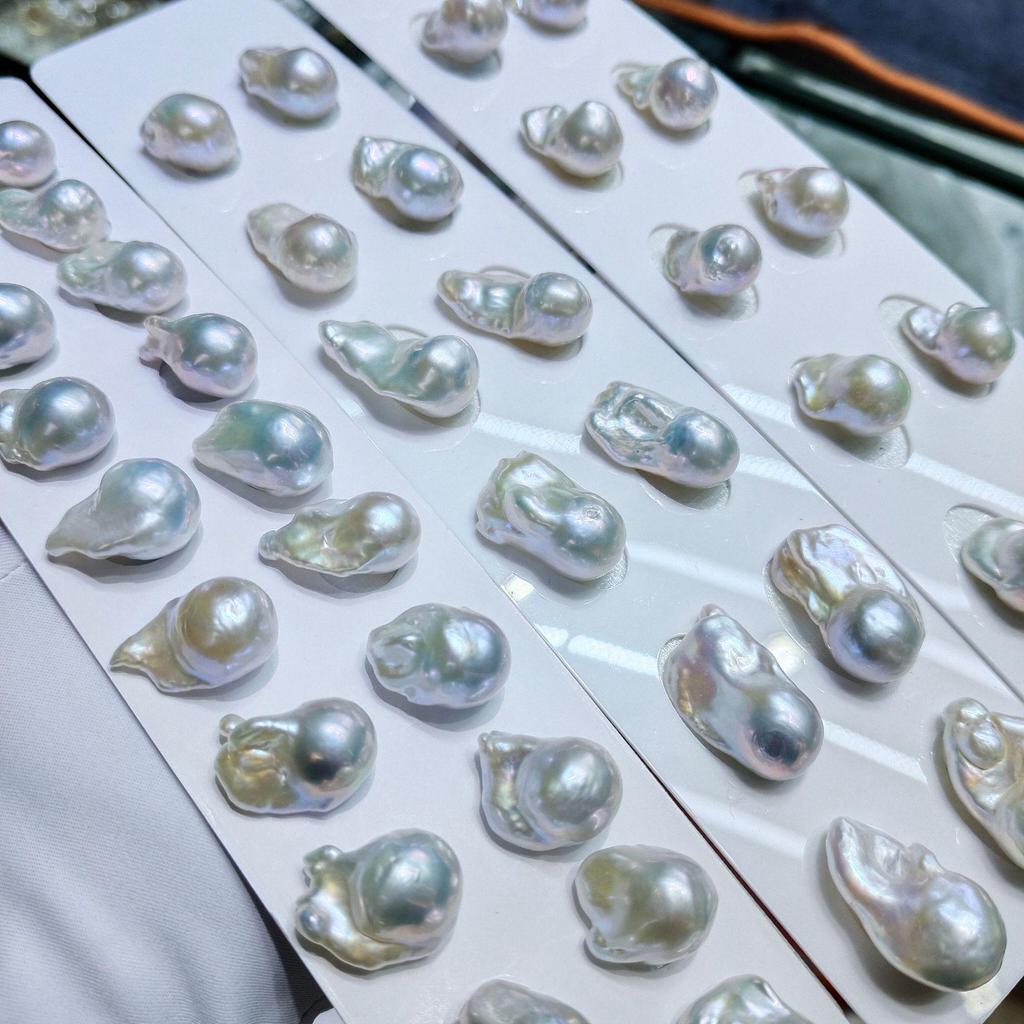 12-15mm Large Baroque Freshwater Pearl Fishtail Beads for DIY Earrings