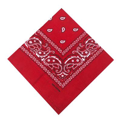 Kakatrend Bandana Red Paisley 100% Cotton Adults Bandanna Unisex Do-rag Large 55cm X 55cm