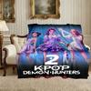 Coperta Demon Hunters Kpop Leggera Coperta Plaid Stampata per Divano, Letto, Auto, Un Regalo Sincero per la Tua Famiglia e i Tuoi Amici