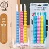 Three-Row Abacus for Primary School Students: Math Teaching Aid for Grades 1-2 (20 Beads)