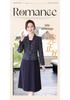 Elegant Spring/Autumn Dress for Mothers - 2026 New Style Long-Sleeve, Fashionable Two-Piece Look for Middle-Aged & Elderly Women