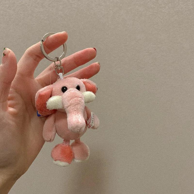 New Cartoon Kawaii Animal World Plush Toy Keychain Pendant Creative Ins Small Fresh Cute Small Animal Plush Backpack Pendant