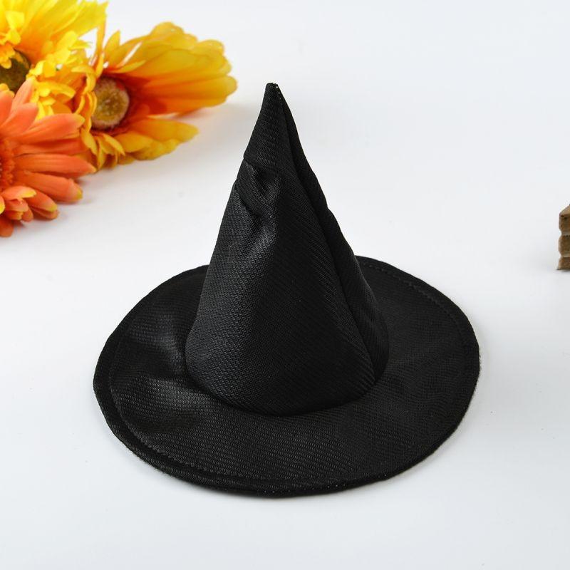 Hat Witch Halloween For Dog Cat Pet Party Fancy Dress Up Accessories Costume