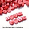 20/50/100 pieces 10mm clay bead bracelets made of red/pink rose envelopes, heart-shaped polymer clay bead jewelry, DIY bracelets, earrings accessories
