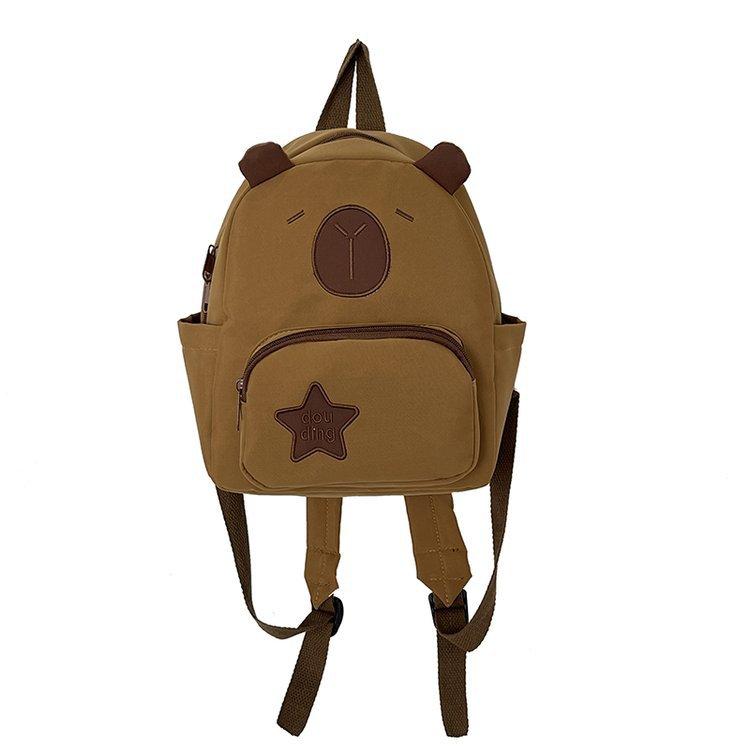 Schoolbag cute kapibara backpack 1011 new capybara schoolbag ugly cute funny student children travel backpack