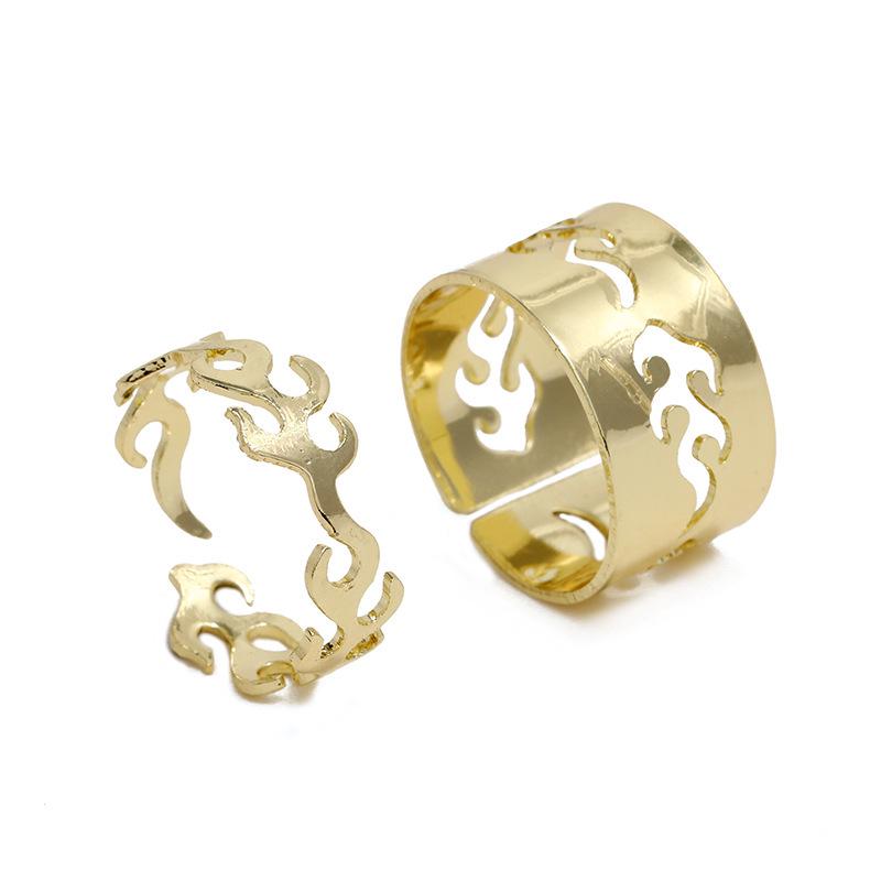 Versatile Women's Fashion Couple Rings: Light Luxury, Colorfast, Unisex Knuckle & Plain Finger Rings