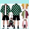 Prachtige Anime Demon Slayer Kimetsu Geen Yaiba Kamado Nezuko Cosplay Losse Haori Jas Tops Voor Halloween