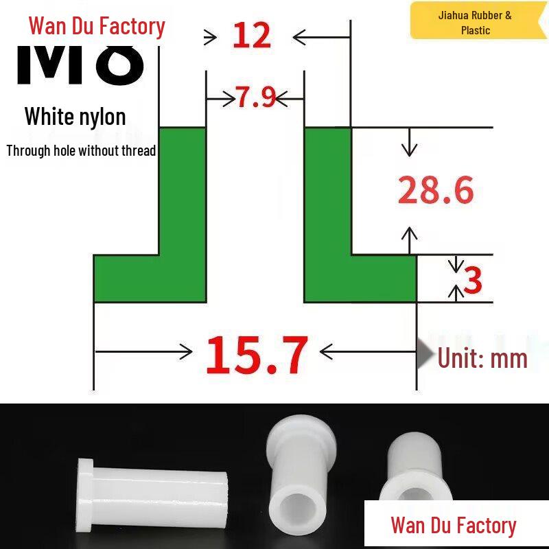 T-Shaped Nylon Insulating Bushing Spacer for M3-M35 Threads