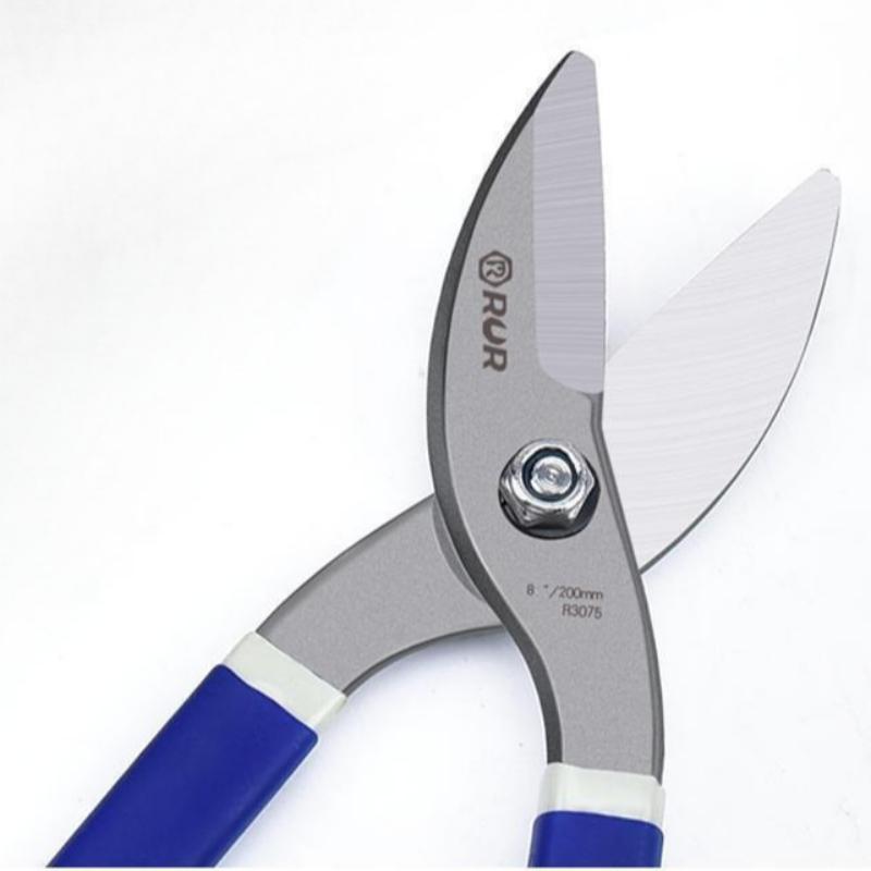 High Carbon Steel Tin Scissors Aviation Snips Tin Snip Shears Heavy Duty Hand Tools for Cutting Aluminum Sheet Metal Iron Plate