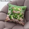 StPatrickS Day Lucky Cat Throw Pillow Covers Pattern Cushion Cover Suitable For Sofa Bedroom Car Pillow Cover