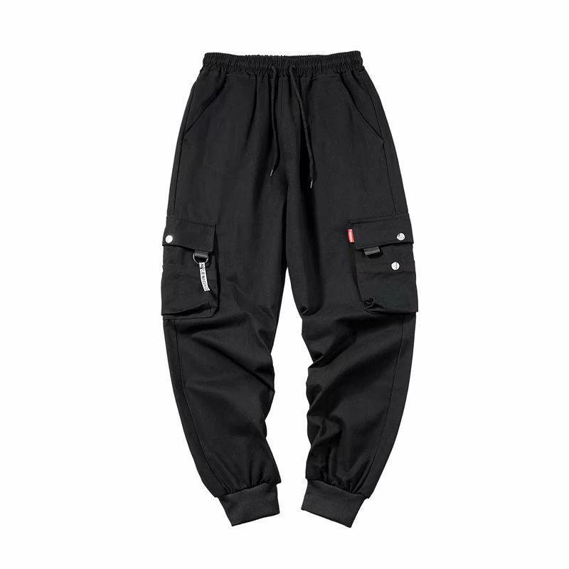 Men's Spring/Summer Korean Fashion Loose Fit Multi-Pocket Work Pants