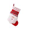 Christmas Theme Stocking Knitted Present Bag for Kids Santa/Snowman/Elk Christmas Socks Festival Mantels Accessory