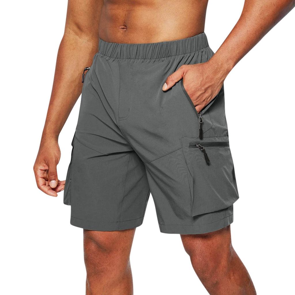 Workwear Shorts Oversized New Zippered Shorts Multi-pocket Men's Shorts