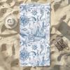 Nautical with Anchor and Rope Design Towel For Swim Yoga Gym Quick Drying Soft and Skin-friendly Beach Towels All-Season