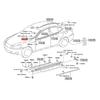 ATT-1Pair Windshield Pillar Molding With Clips Kit For Lexus Is IS200D IS250 IS300 IS350 2006-2013 75552-53020 75551-53020