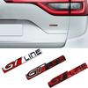 VZQR9 Metal 3D Badge GT LINE Logo Car Rear Trunk Body Sticker Emblem For Peugeot 206 307 308 3008 207 208 407 508 2008 5008 107 106