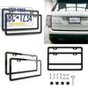 Universal American License Number Plate Bracket Frame Stainless Steel Metal with Standard Screw Exterior Accessories