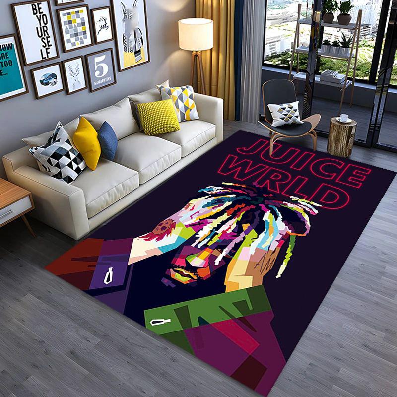 Juice Wrld: Legacy Music Passion Carpet Printing Suitable for All Seasons Bathroom Mat Fashion Office Chair Cushion