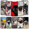 Cute Pug Dog Phone Case for Samsung A51 A71 A21S A12 A11 A15 A25 A31 A41 A23 A33 A53 A73 A03S A05S A13 5G A35 A55 Cover
