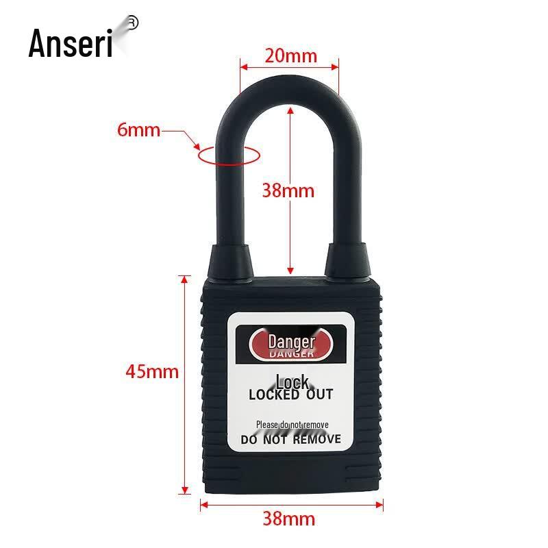 Ansonerui Industrial Nylon Insulated Safety Padlock