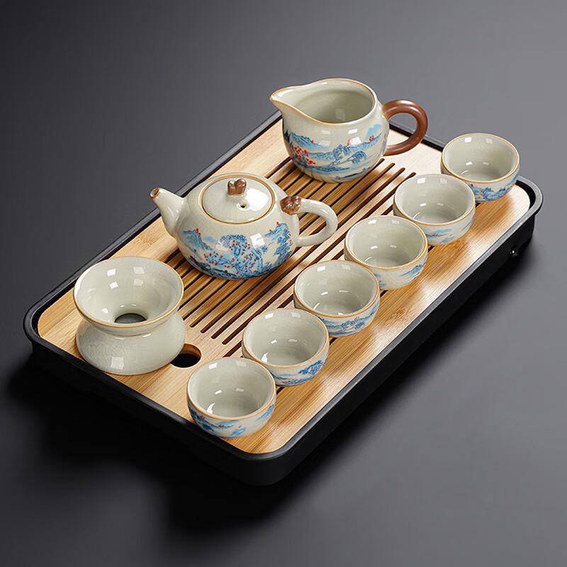 Lainuo Ru Kiln Auspicious Tea Set