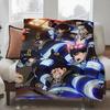 ANIME F-Fire COOL F-force Blanket Design Lightweight  For Dorms, Naps, Living Room, Office,Sofa,All-Season