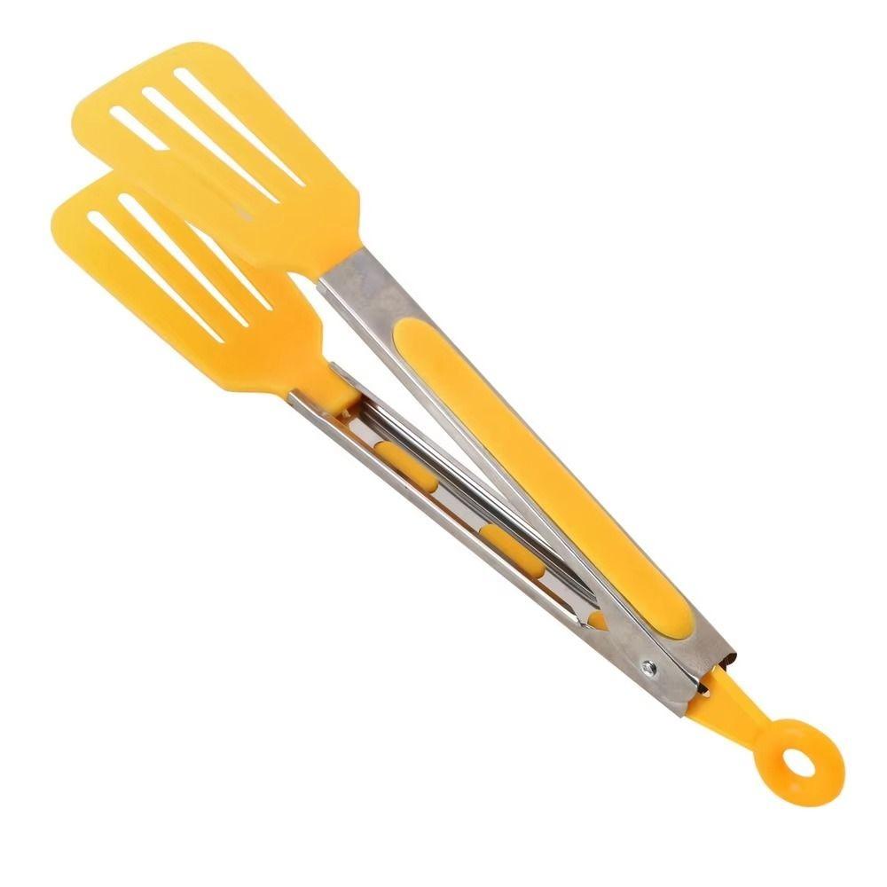 Durable Stainless Steel Non-Stick Kitchen Tongs Pizza Bread Steak Clip Multifunctional BBQ Tongs Food Tongs Outdoor Barbecue