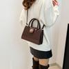 Fashion texture tote bag  winter new handbag small fresh shoulder bag retro casual messenger women's bag