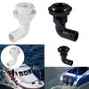 Universal ABS Water Bilge Sewage Outlet 90 Degree Drainage Deck Hose Connector for Marine Boat RV Plumbing System