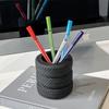 Tire-Shaped Pen Holder Multifunctional Desk Storage Ornament Unique Desktop Organizer  Gift