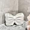 Charming Bow Ceramic Toothbrush Holder - Portable, Drill-free Bathroom Storage for Toothbrushes and Toothpaste